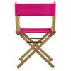 18'' Director's Chair Natural Frame-Magenta Canvas - Casual Home