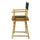 18'' Director's Chair Natural Frame-Hunter Green Canvas - Casual Home