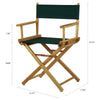 18'' Director's Chair Natural Frame-Hunter Green Canvas - Casual Home