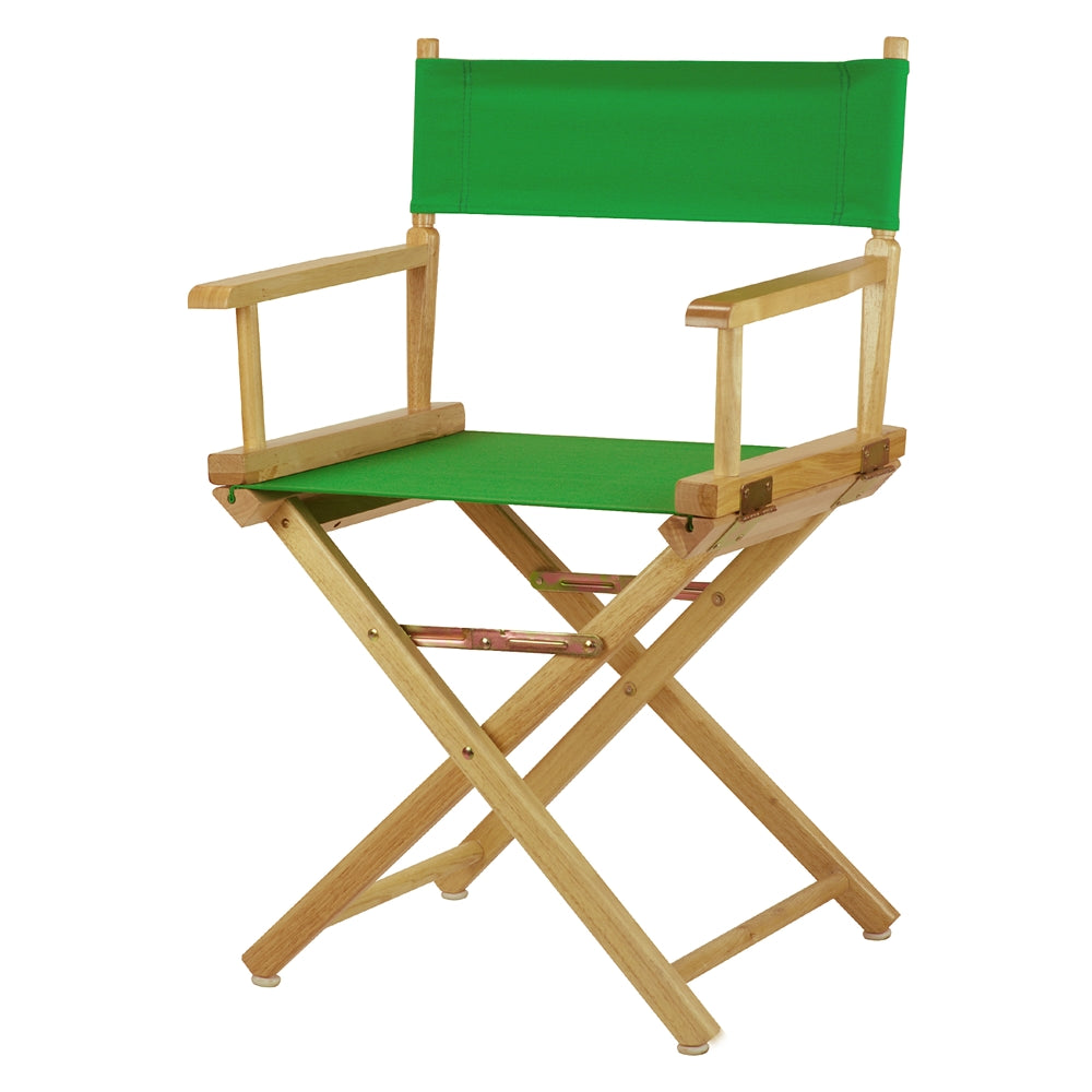 18'' Director's Chair Natural Frame-Green Canvas - Casual Home