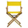 18'' Director's Chair Natural Frame-Gold Canvas - Casual Home