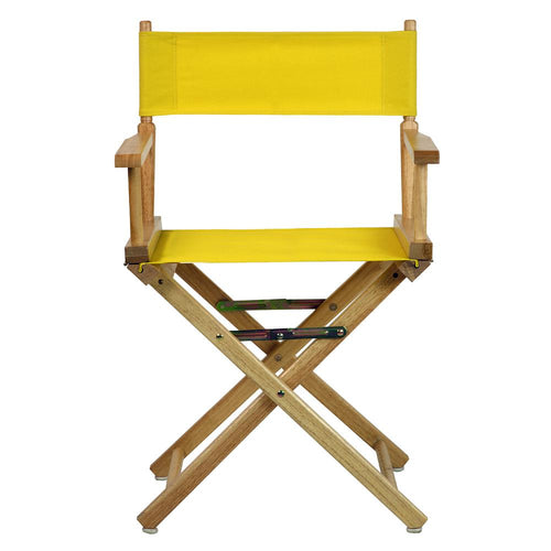 18'' Director's Chair Natural Frame-Gold Canvas - Casual Home