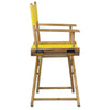 18'' Director's Chair Natural Frame-Gold Canvas - Casual Home