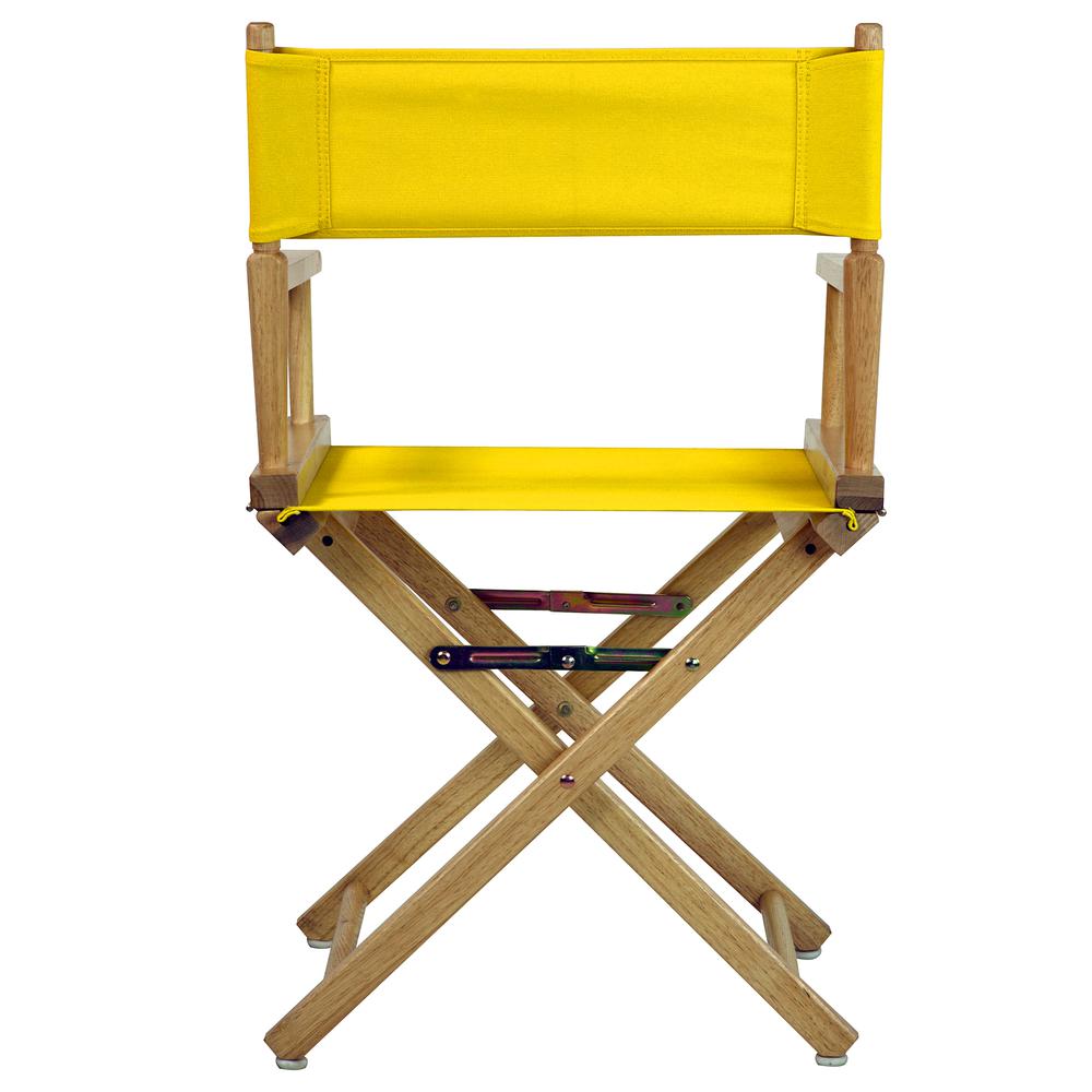 18'' Director's Chair Natural Frame-Gold Canvas - Casual Home