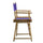 18'' Director's Chair Natural Frame-Purple Canvas - Casual Home