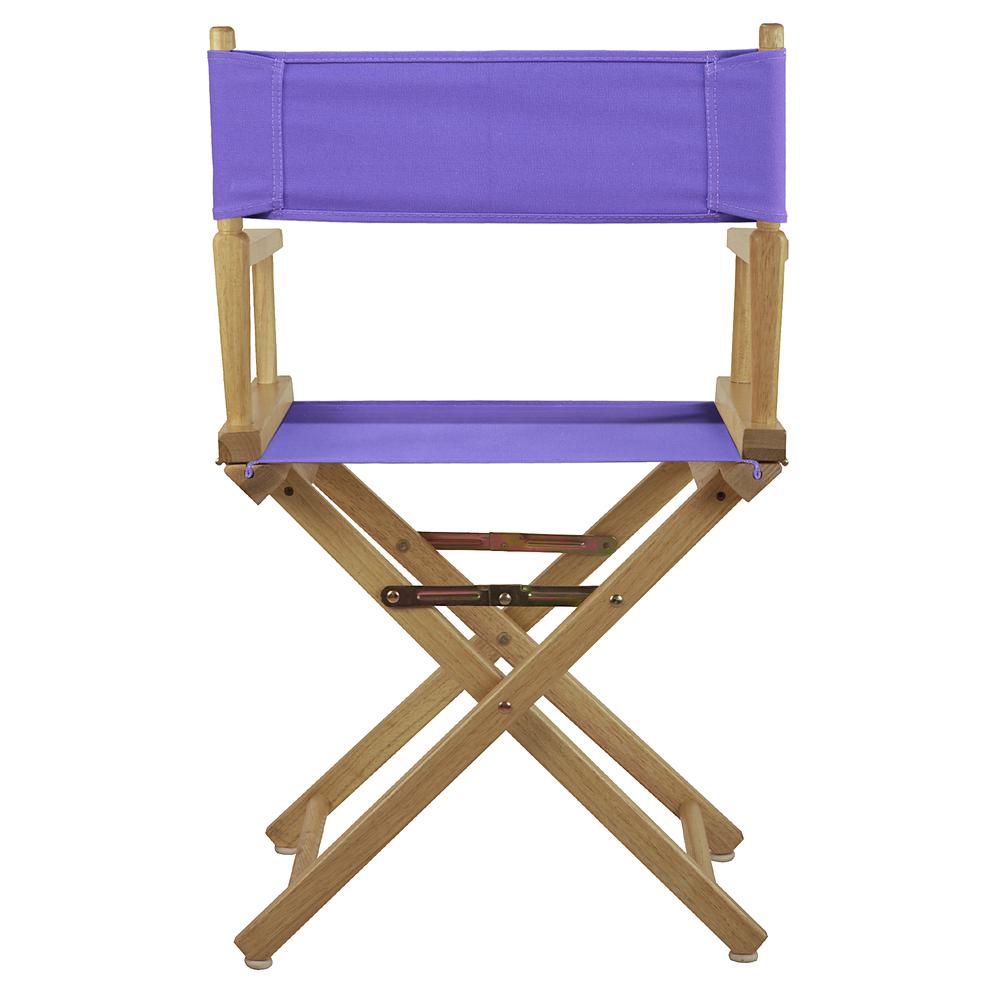 18'' Director's Chair Natural Frame-Purple Canvas - Casual Home