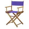 18'' Director's Chair Natural Frame-Purple Canvas - Casual Home