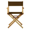 18'' Director's Chair Natural Frame-Brown Canvas - Casual Home