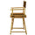 18'' Director's Chair Natural Frame-Brown Canvas - Casual Home