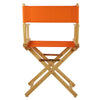 18'' Director's Chair Natural Frame-Tangerine Canvas - Casual Home
