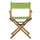 18'' Director's Chair Natural Frame-Lime Green Canvas - Casual Home