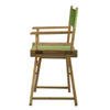 18'' Director's Chair Natural Frame-Lime Green Canvas - Casual Home