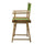 18'' Director's Chair Natural Frame-Lime Green Canvas - Casual Home