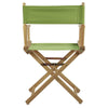 18'' Director's Chair Natural Frame-Lime Green Canvas - Casual Home