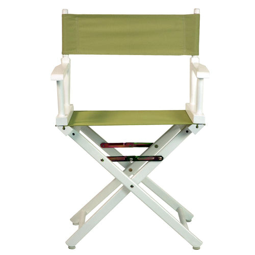 18'' Director's Chair White Frame-Olive Canvas - Casual Home