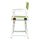 18'' Director's Chair White Frame-Olive Canvas - Casual Home