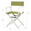 18'' Director's Chair White Frame-Olive Canvas - Casual Home