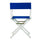18'' Director's Chair White Frame-Royal Blue Canvas - Casual Home