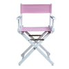 18'' Director's Chair White Frame-Pink Canvas - Casual Home