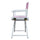 18'' Director's Chair White Frame-Pink Canvas - Casual Home