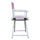 18'' Director's Chair White Frame-Pink Canvas - Casual Home
