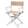 18'' Director's Chair White Frame-Tan Canvas - Casual Home