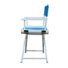 18'' Director's Chair White Frame-Turquoise Canvas - Casual Home