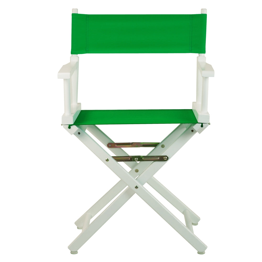 18'' Director's Chair White Frame-Green Canvas - Casual Home
