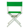 18'' Director's Chair White Frame-Green Canvas - Casual Home