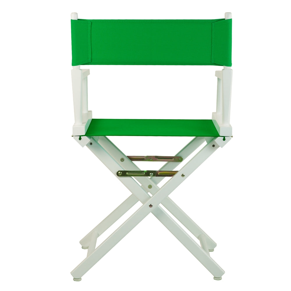 18'' Director's Chair White Frame-Green Canvas - Casual Home
