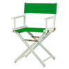 18'' Director's Chair White Frame-Green Canvas - Casual Home