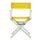 18'' Director's Chair White Frame-Gold Canvas - Casual Home