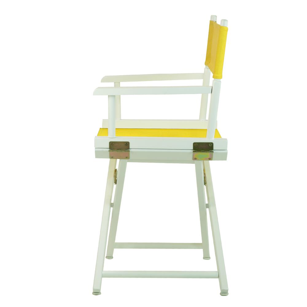 18'' Director's Chair White Frame-Gold Canvas - Casual Home
