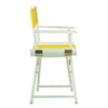 18'' Director's Chair White Frame-Gold Canvas - Casual Home
