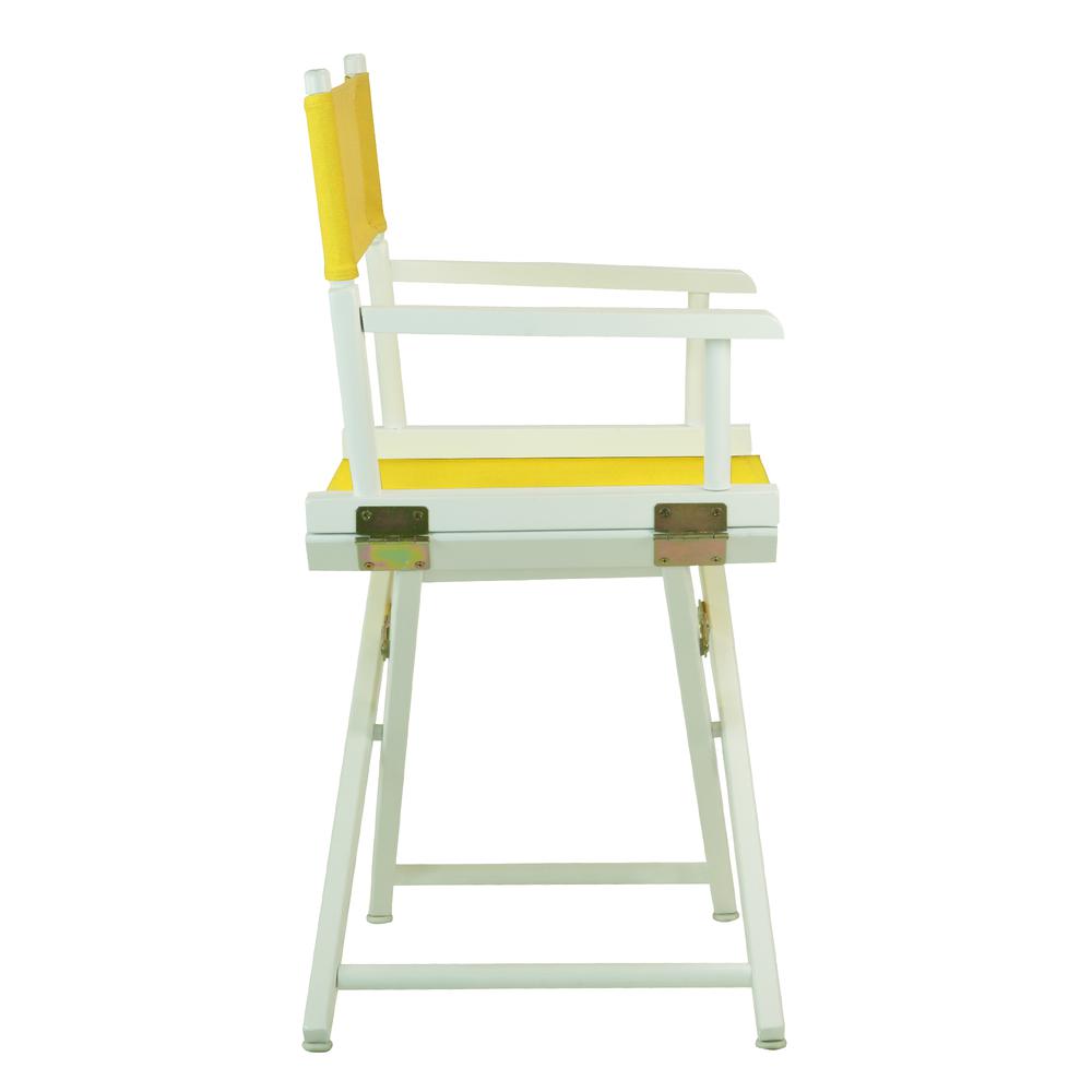 18'' Director's Chair White Frame-Gold Canvas - Casual Home