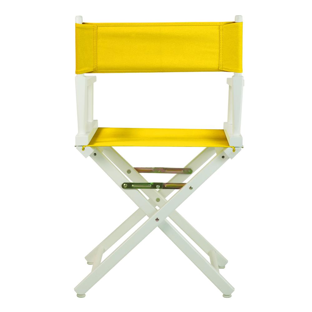 18'' Director's Chair White Frame-Gold Canvas - Casual Home