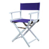 18'' Director's Chair White Frame-Purple Canvas - Casual Home