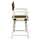 18'' Director's Chair White Frame-Brown Canvas - Casual Home