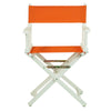 18'' Director's Chair White Frame-Tangerine Canvas - Casual Home