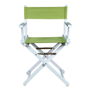 18'' Director's Chair White Frame-Lime Green Canvas - Casual Home