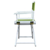 18'' Director's Chair White Frame-Lime Green Canvas - Casual Home