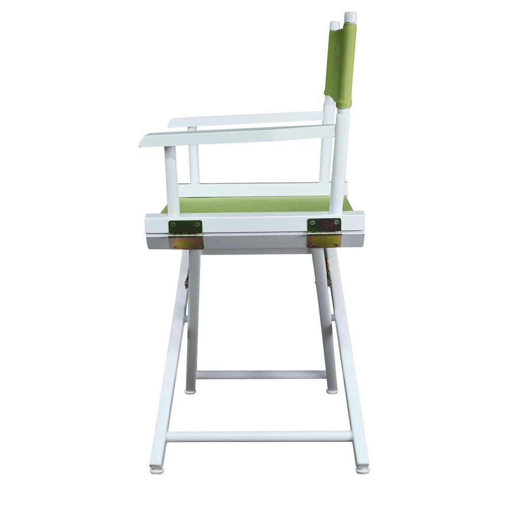 18'' Director's Chair White Frame-Lime Green Canvas - Casual Home