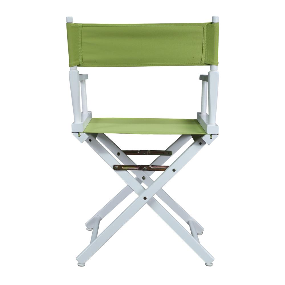18'' Director's Chair White Frame-Lime Green Canvas - Casual Home