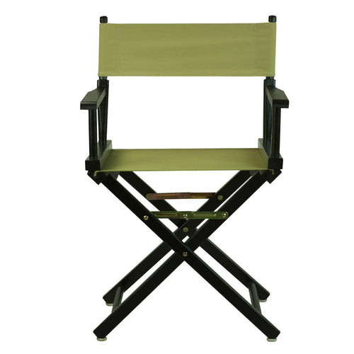 18'' Director's Chair Black Frame-Olive Canvas - Casual Home