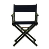 18'' Director's Chair Black Frame-Navy Blue Canvas - Casual Home