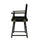 18'' Director's Chair Black Frame-Navy Blue Canvas - Casual Home