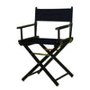 18'' Director's Chair Black Frame-Navy Blue Canvas - Casual Home