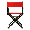 18'' Director's Chair Black Frame-Red Canvas - Casual Home