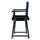 18'' Director's Chair Black Frame-Royal Blue Canvas - Casual Home