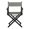 18'' Director's Chair Black Frame-Gray Canvas - Casual Home